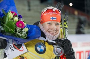 04.12.2014, Oestersund, Sweden (SWE): Kaisa Maekaeraeinen (FIN) - IBU world cup biathlon, individual women, Oestersund (SWE). www.nordicfocus.com. © Manzoni/NordicFocus. Every downloaded picture is fee-liable.