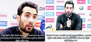 Фуркад после масс-старта